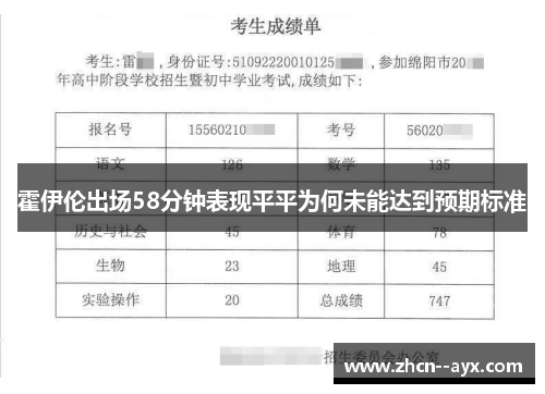 霍伊伦出场58分钟表现平平为何未能达到预期标准